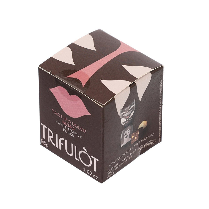 TRIFULÒT Mini Cube - Black Praline with IGP Piemonte Hazelnut  (56g)