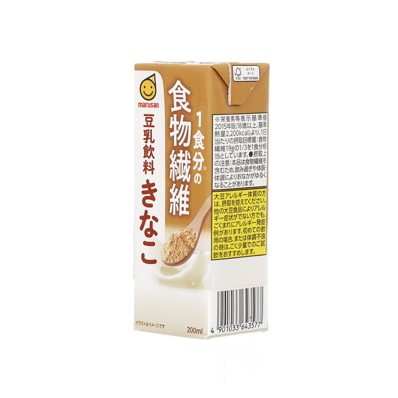 MARUSAN Soy Milk Kinako Mix with Fiber for Meal (200mL)