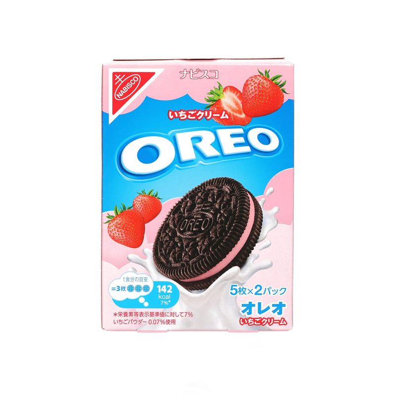 MONDELEZ Oreo Sandwich Biscuit - Strawberry Cream  (97g)