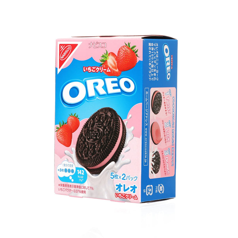MONDELEZ Oreo Sandwich Biscuit - Strawberry Cream  (97g)