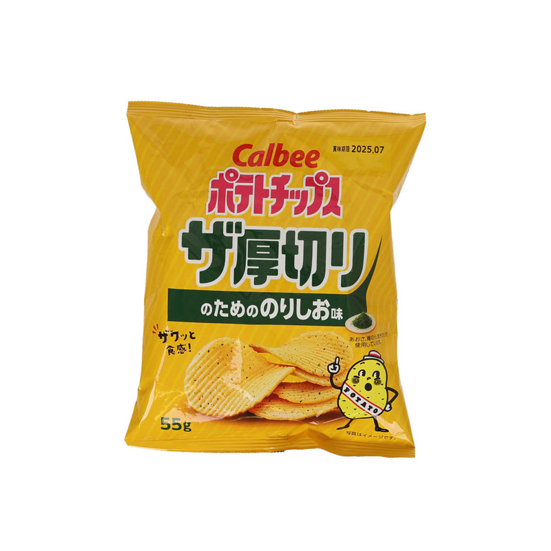 CALBEE Thick Cut Potato Chips - Seaweed Salt  (55g)