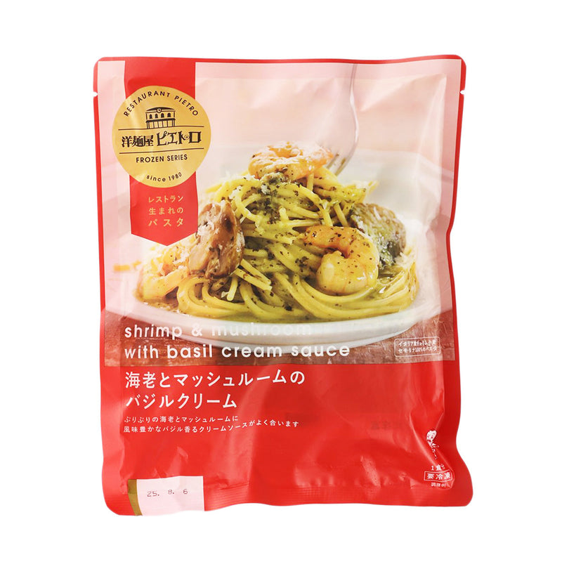 PIETRO Shrimp & Mushroom Pasta with Basil Cream Sauce  (276g)