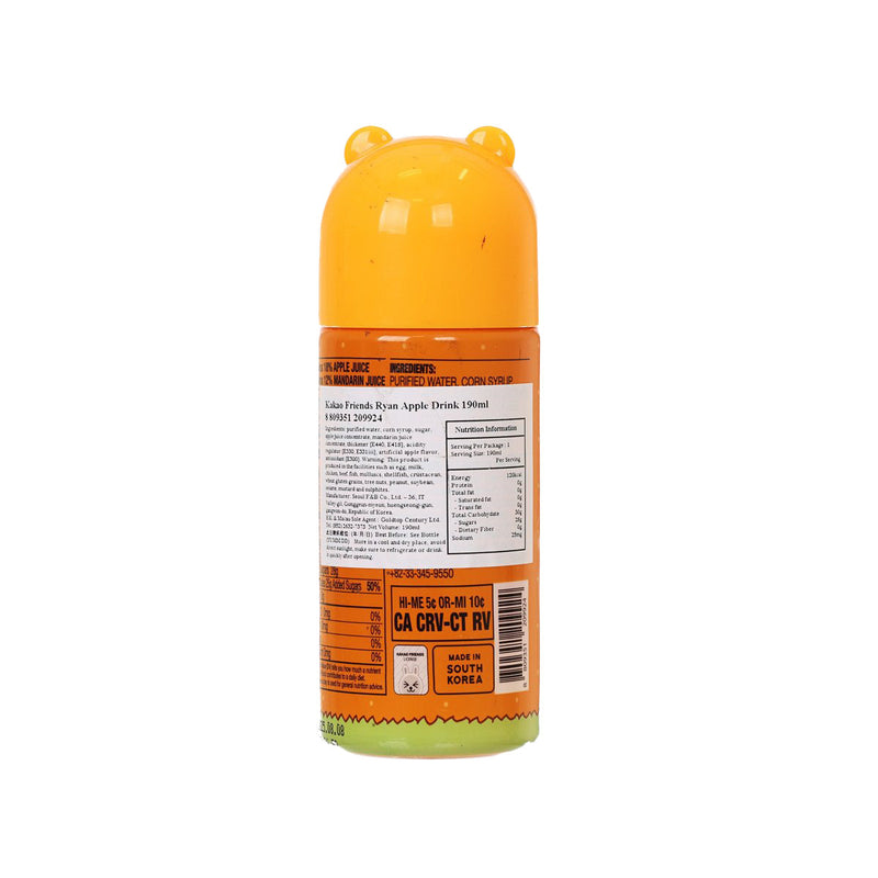 KAKAO FRIENDS Ryan Apple Juice [PET]  (190mL)