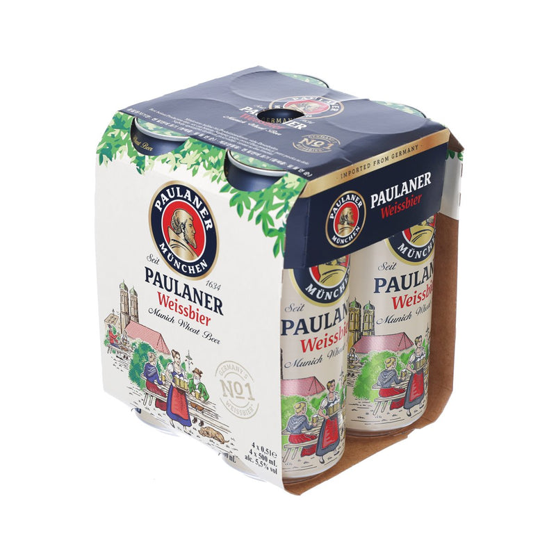 PAULANER Weissbier (Alc.5.5%) [Can]  (4 x 500mL)