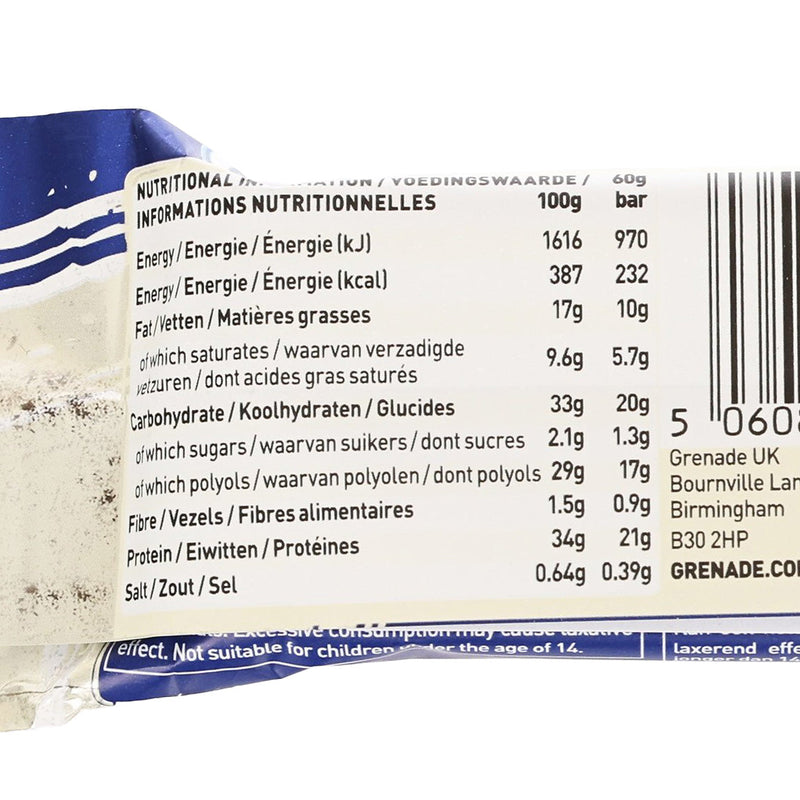 GRENADE Grenade Protein Bar - Oreo White  (60g)