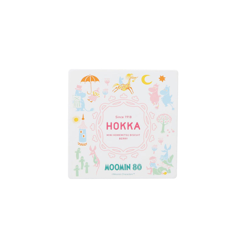 HOKURIKU Moomin Tin with Mini Rice Syrup Biscuit - Mix Berries  (65g)