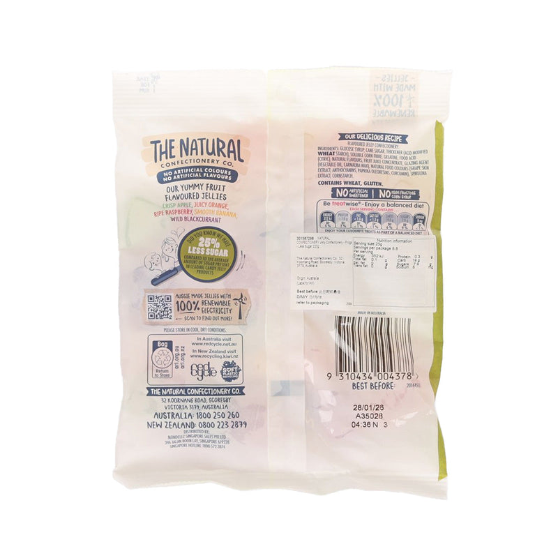 NATURAL CONFECTIONERY Jelly Confectionery - Frogs - Less Sugar  (220g)