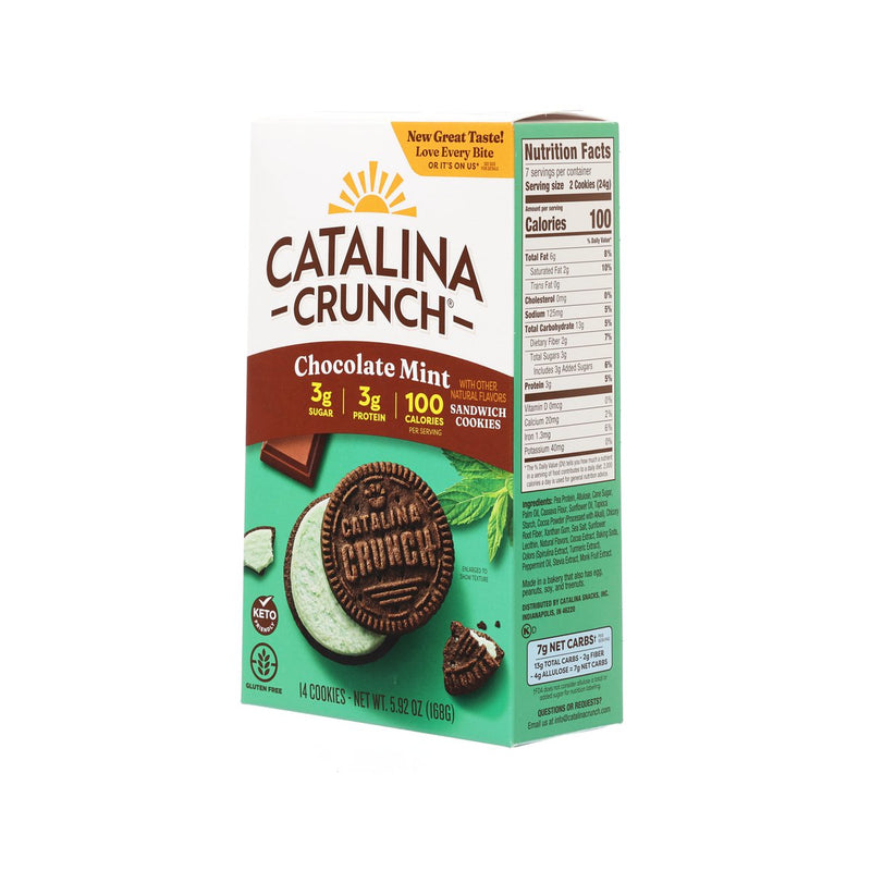 CATALINA CRUNCH Chocolate Mint Flavored Sandwich Cookies  (168g)