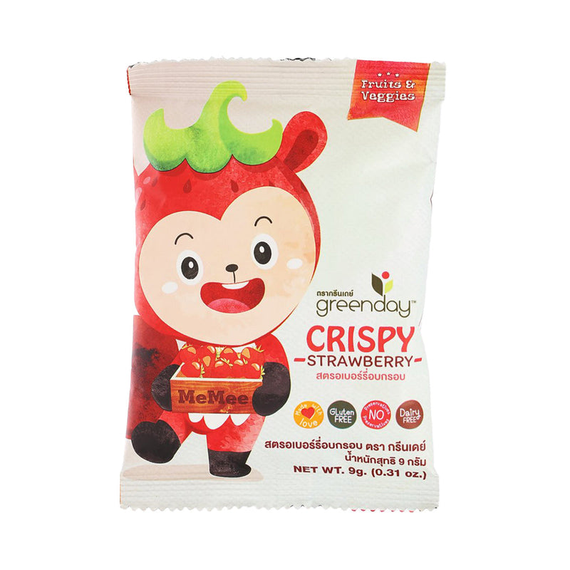 GREENDAY Kids Crispy Strawberry Small  (9g)
