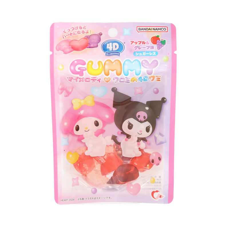 HEART 4D Gummy - My Melody & Kuromi  (60g)