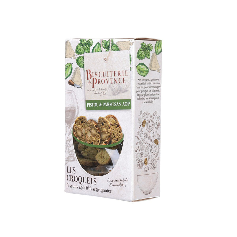 BISCUITERIE DE PROVENCE Pesto & Parmesan PDO Savoury Biscuits  (90g)
