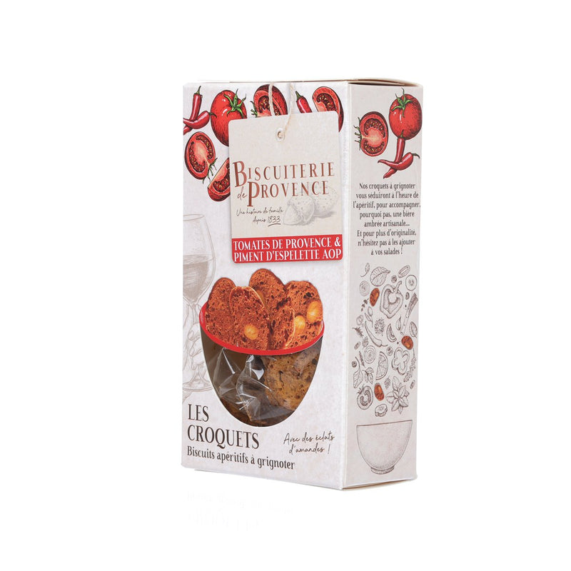 BISCUITERIE DE PROVENCE Tomatoes & Espelette Chilli PDO Savoury Biscuits  (90g)