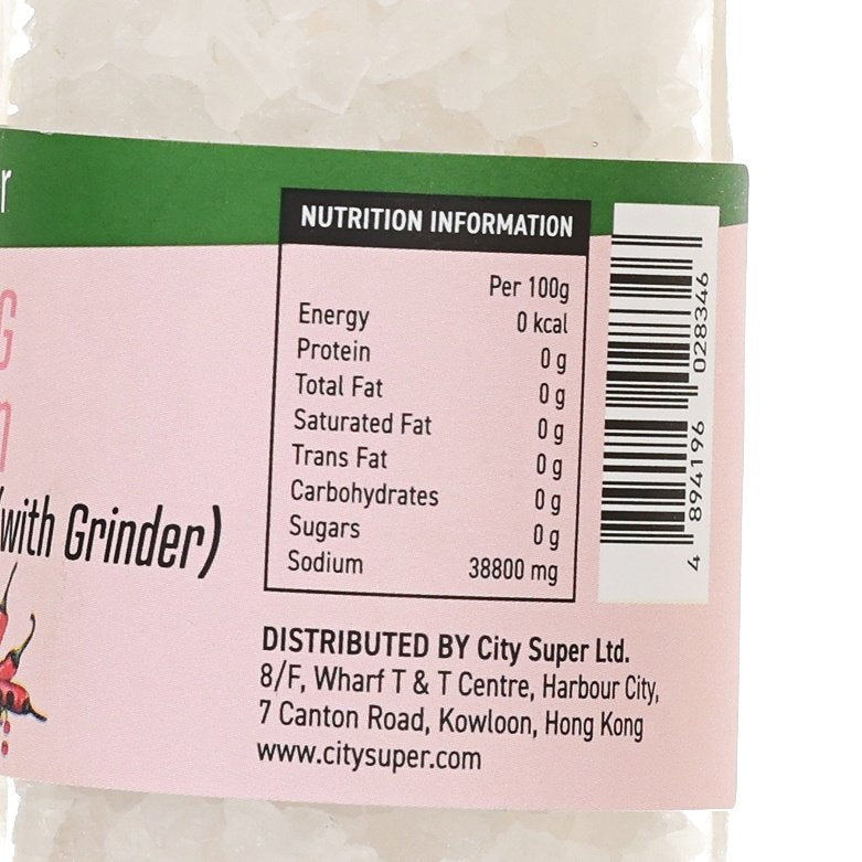 CITYSUPER Himalayan White Rock Salt (with Grinder)  (125g)