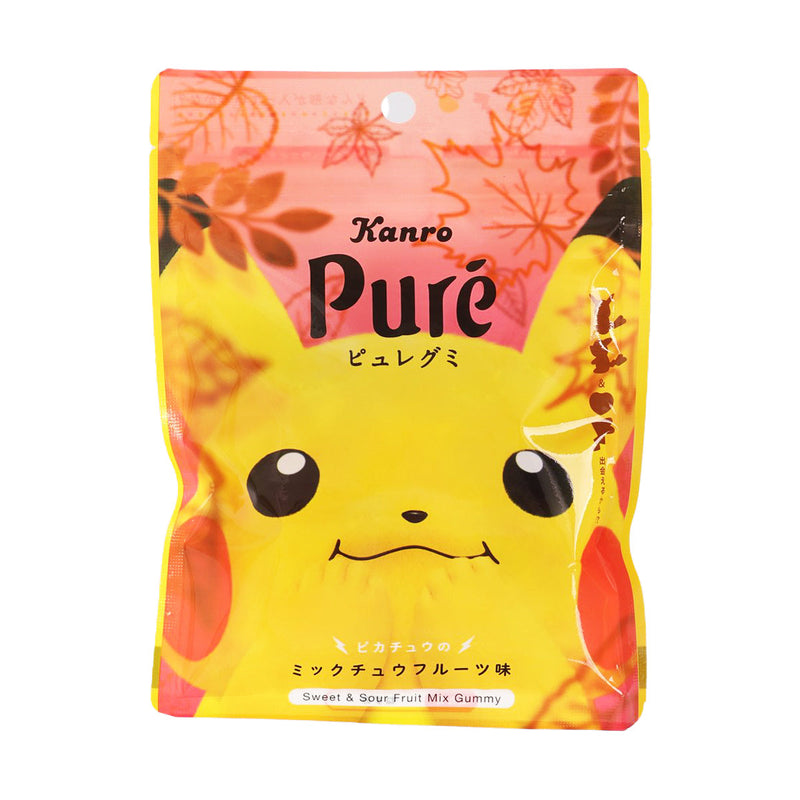 KANRO Pikachu Pure Gummy - Mix Fruit  (52g)