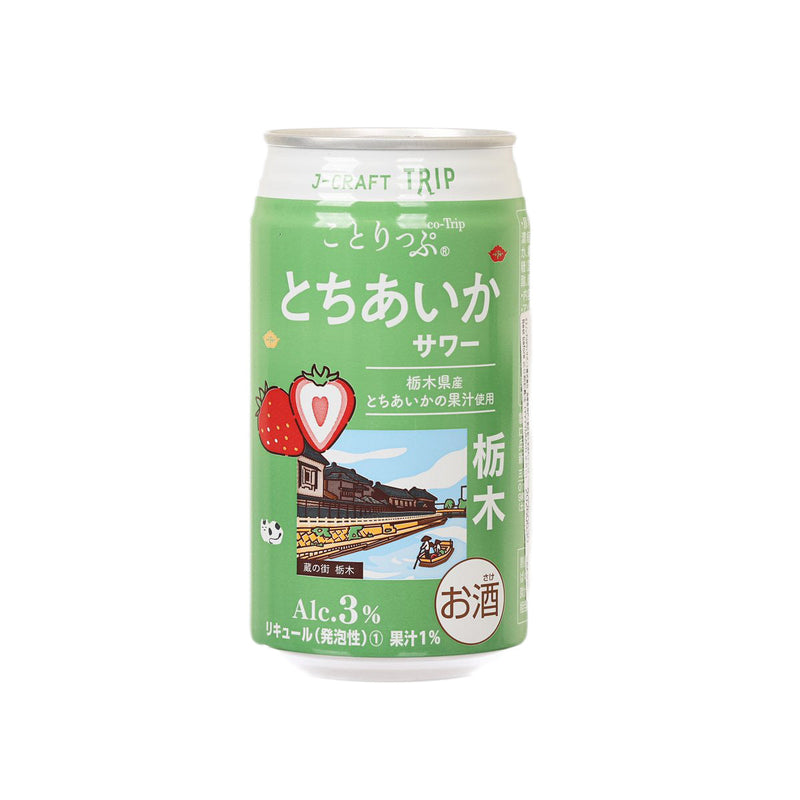 J-CRAFTXTRIP Tochiaika Strawberry Sour (Alc. 3%) [Can]  (350mL)