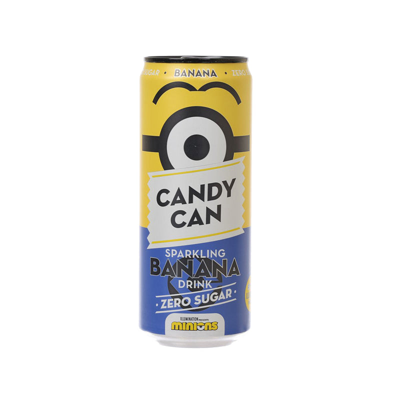 CANDY CAN Minions Limited Edition Sparkling Banana Flavoured Drink - Zero Sugar [Can]  (330mL)