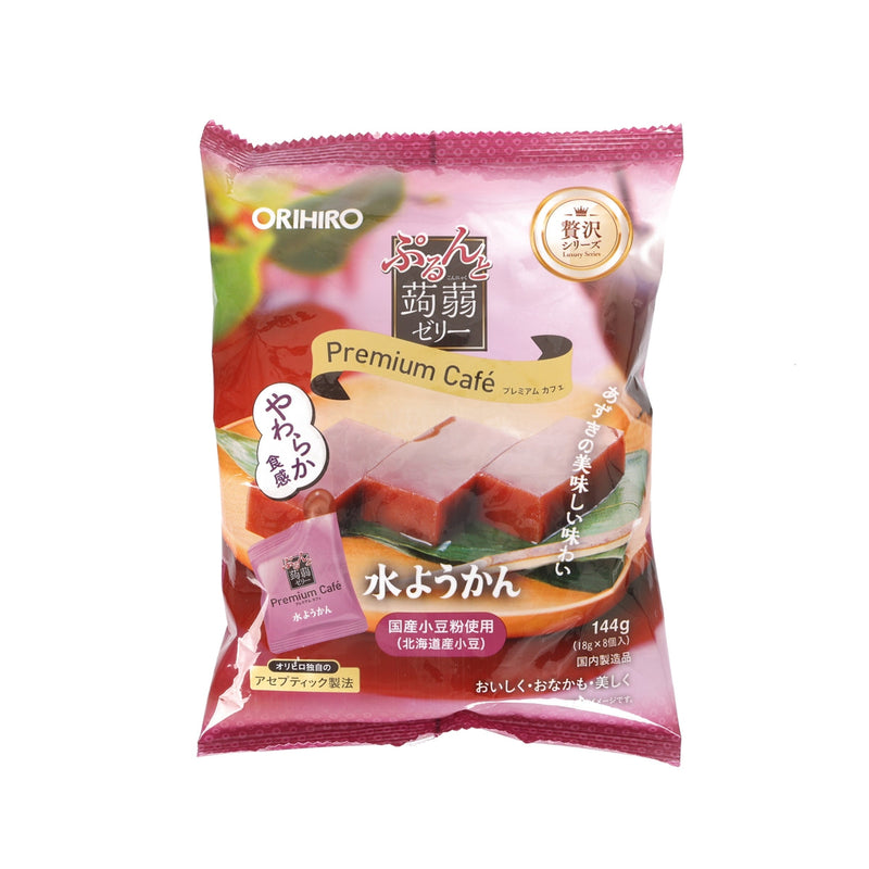 ORIHIRO Premium Café Konnyaku Jelly - Mizu Yokan  (8 x 18g)