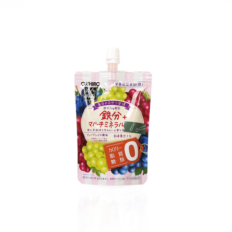 ORIHIRO Konjac Jelly Drink - Mix Grape (Zero Calorie, Fat, Sugar)  (130g)