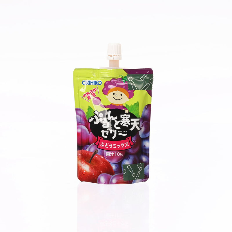 ORIHIRO Agar Jelly Drink - Mix Grape  (130g)