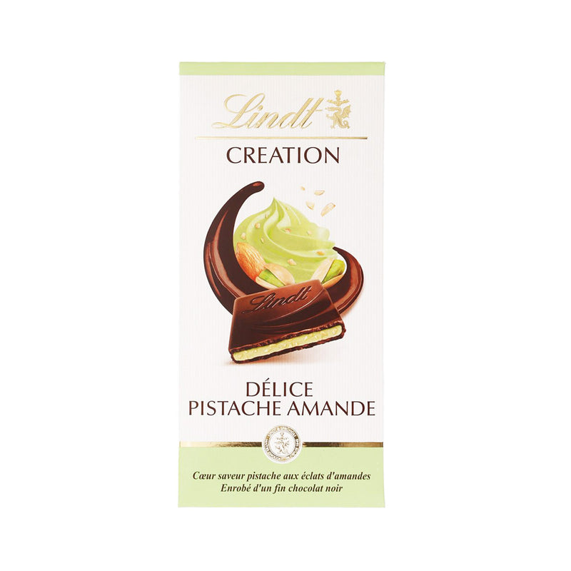 LINDT Creation Dark Chocolate - Pistachio & Almond  (150g)