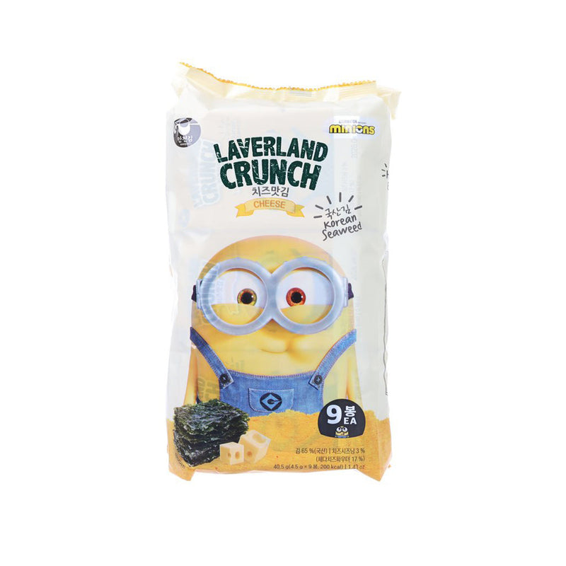 MANJUN Laverland Crunch Cheese Flavor Korean Seaweed  (9 x 4.5g)