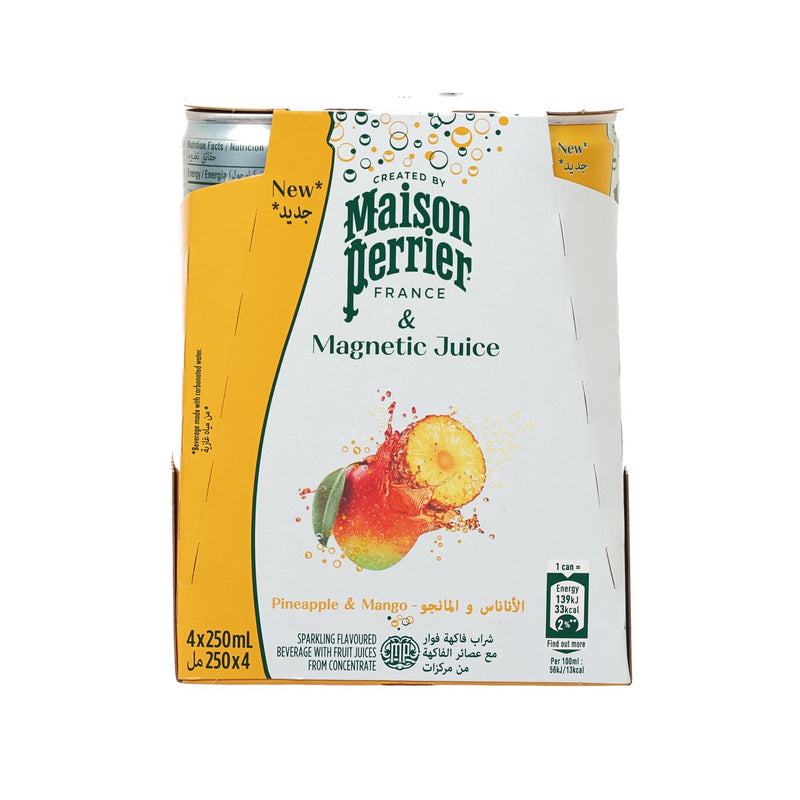 MAISON PERRIER 有氣礦泉水 - 菠蘿及芒果味 [4罐裝]  (4 x 250mL)