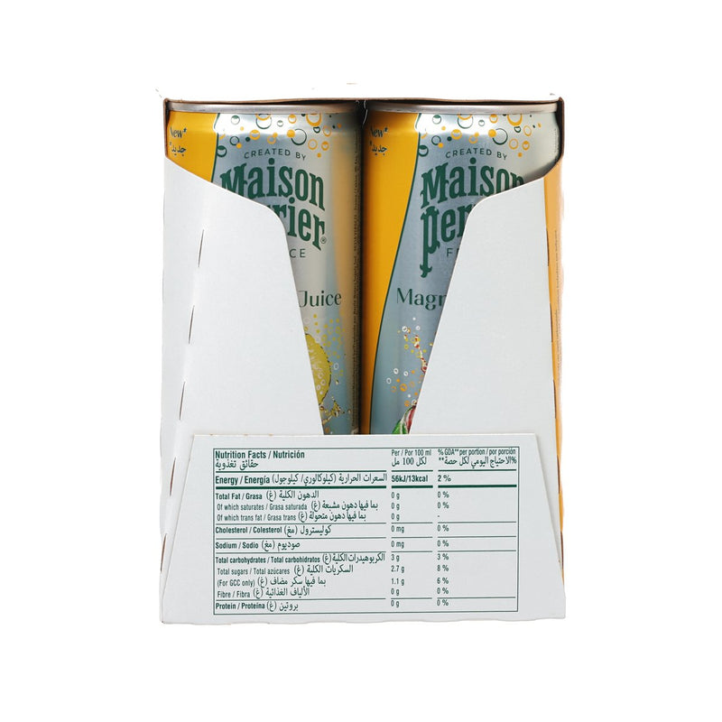 MAISON PERRIER 有氣礦泉水 - 菠蘿及芒果味 [4罐裝]  (4 x 250mL)