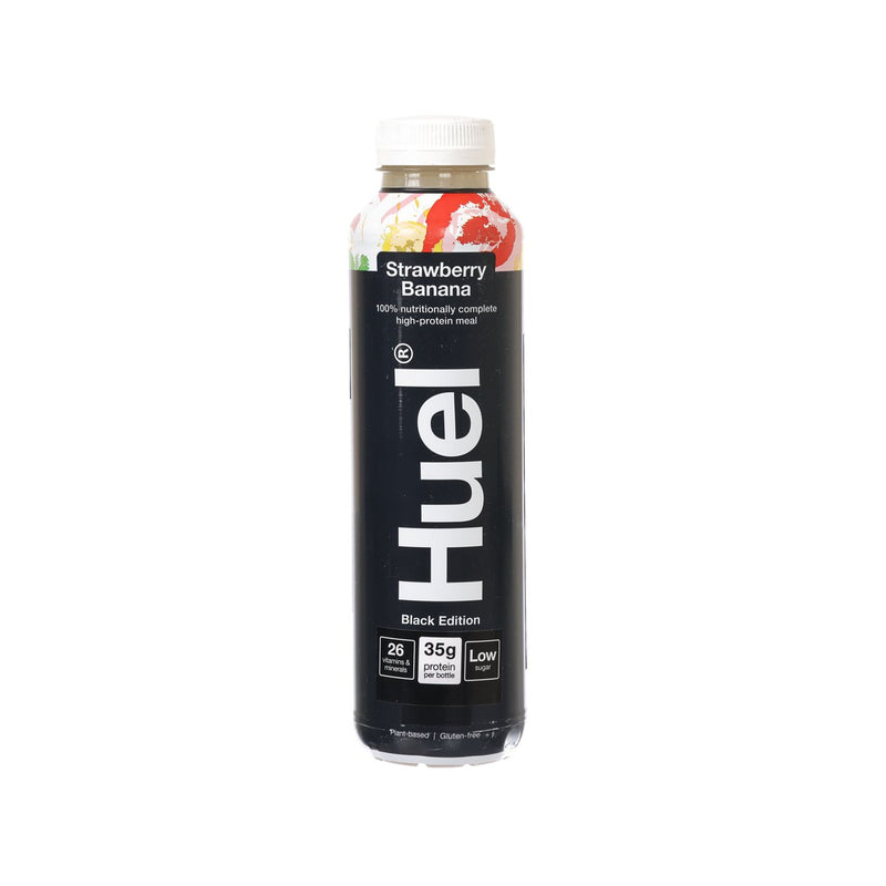 HUEL Nutritionally Complete High Protein Meal Drink Black Edition - Strawberry & Banana Flavored [PET]  (500mL)