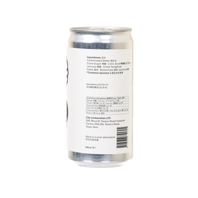 CARBONATION Diet Tonic Water [Can]  (250mL)