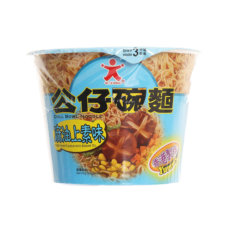 DOLL Bowl Noodle - Vegetarian Flavour with Sesame Oil  (107g)