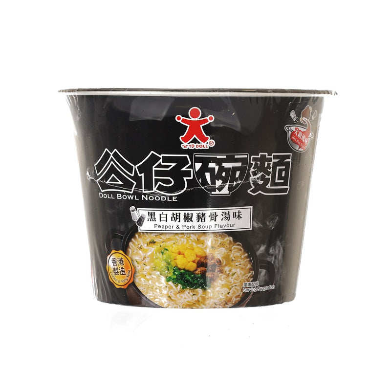 DOLL Bowl Noodle - Pepper & Pork Soup Flavour  (115g)