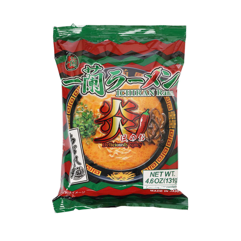 ICHIRAN Ramen HONOO ‐ Plant Base Instant Curly Noodle with Pork Bone Flavored Soup  (131g)