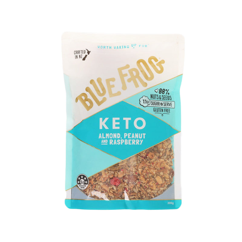 BLUEFROG Keto Almond, Peanut & Raspberry Granola  (300g)