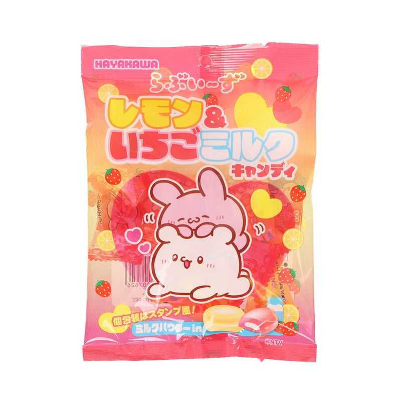HAYAKAWA SEIKA Loveeez Lemon & Strawberry Milk Gummy  (44g)