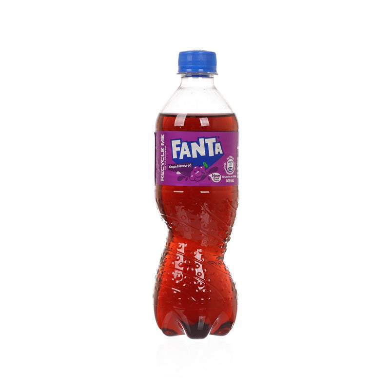 FANTA Grape Flavored Soda - HK [PET]  (500mL)
