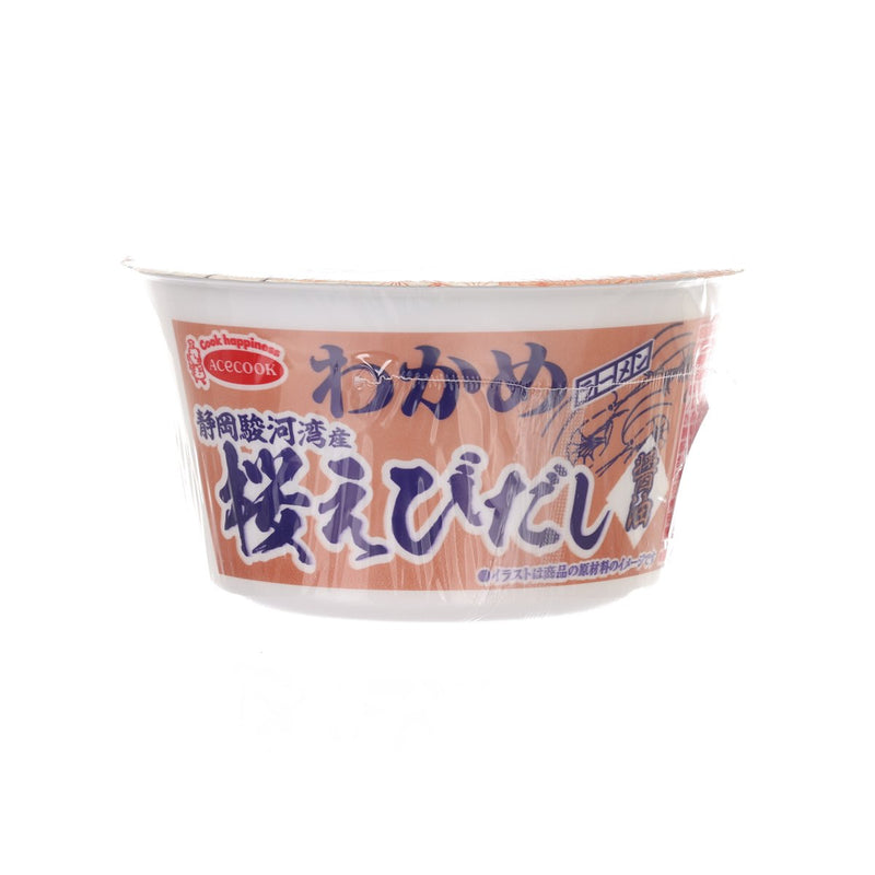 ACE COOK Wakame Seaweed Ramen - Suruga Bay Sakura Shrimp & Soy Sauce  (70g)
