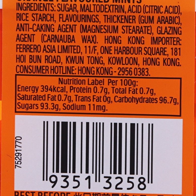 TIC TAC Orange Flavoured Mints  (24g)