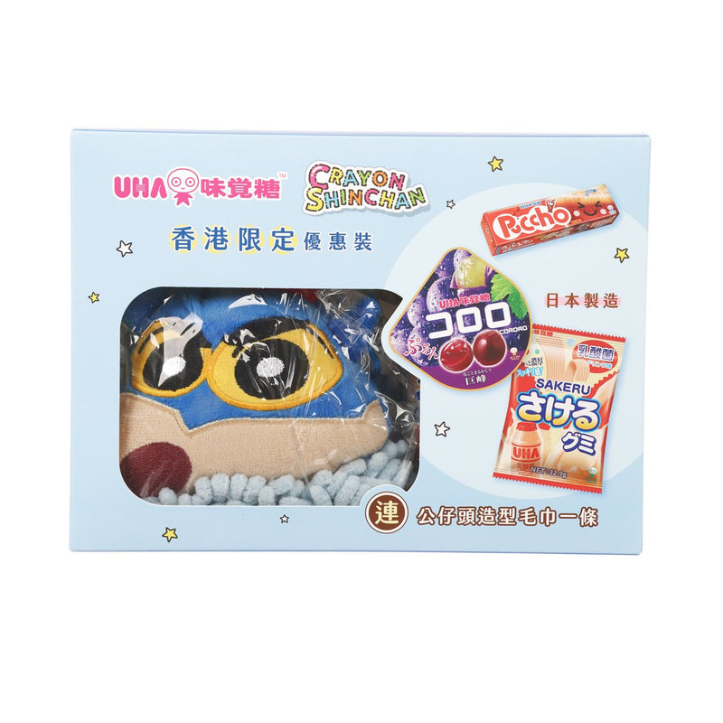 UHA MIKAKUTO UHA x Crayon Shin-chan Value Pack with Towel  (130.9g)