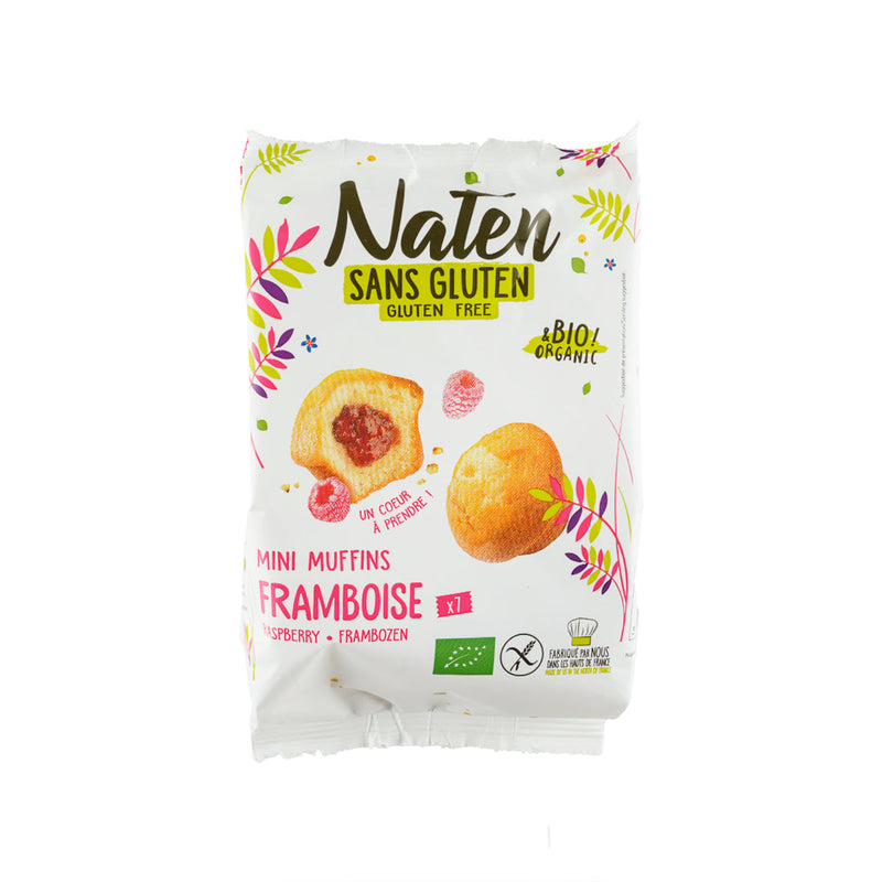 NATEN Organic Gluten-Free Mini Muffins with Raspberry Jam Filling  (200g)