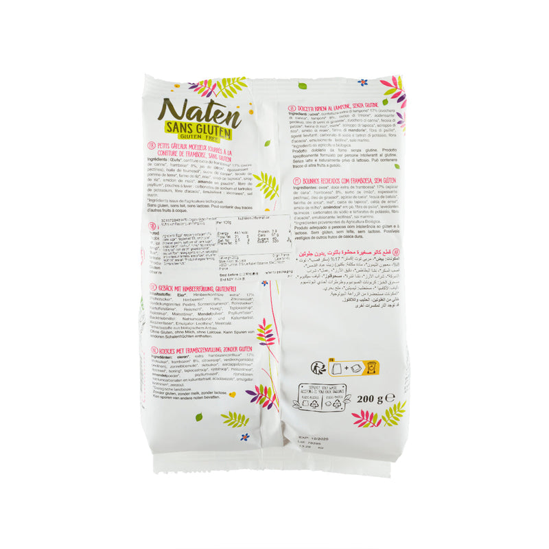 NATEN Organic Gluten-Free Mini Muffins with Raspberry Jam Filling  (200g)