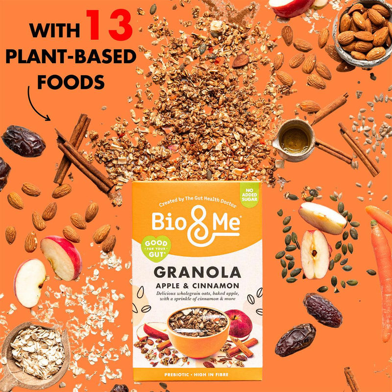 BIO & ME Apple & Cinnamon Gut-Loving Prebiotic Granola  (360g)