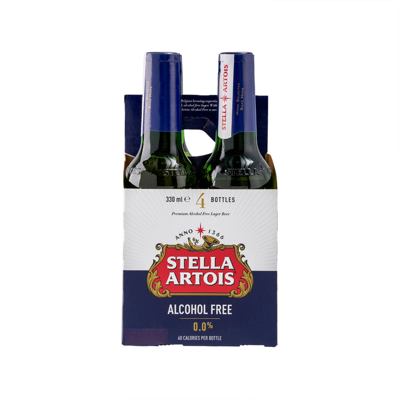 STELLA ARTOIS Premium Alcohol Free Lager Beer Set [Bottle]  (4 x 330mL)