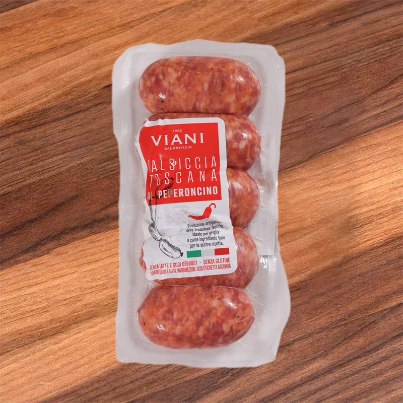 VIANI Italian Chilled Pork Sausage with Chili Pepper  (5pcs)