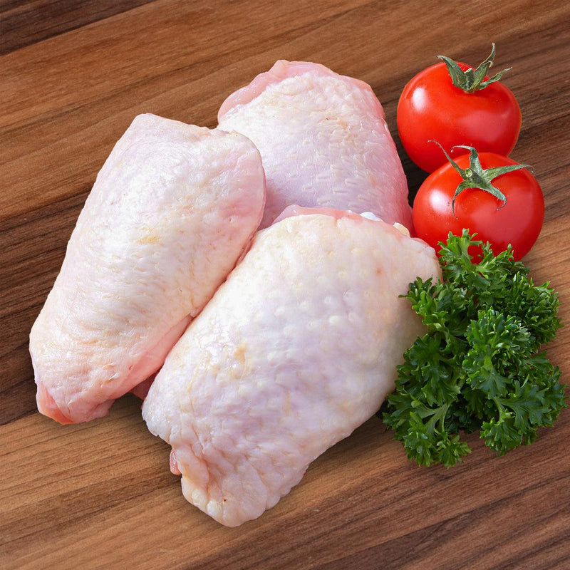 DAYLESFORD ORGANIC UK Organic Chicken Thigh Bone In [Previously Frozen]  (1pack)