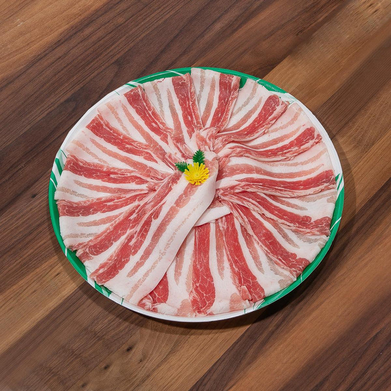 HOKKAIDO WHEY PORK Japan Hokkaido Pork Belly Shabu Shabu Set  [Previously Frozen]  (200g)