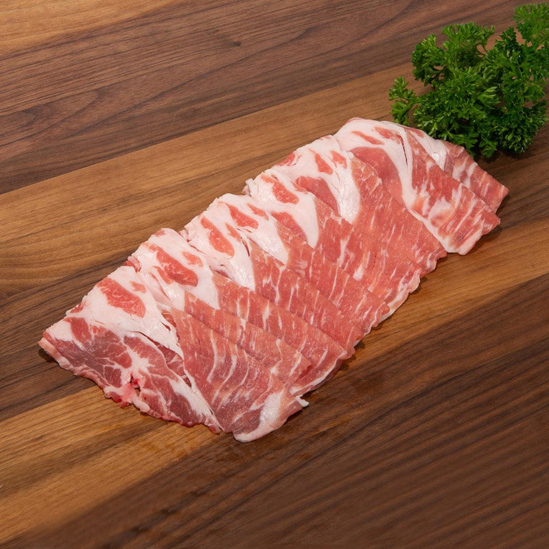 HOKKAIDO WHEY PORK Japan Hokkaido Pork for Sukiyaki [Previously Frozen]  (200g)