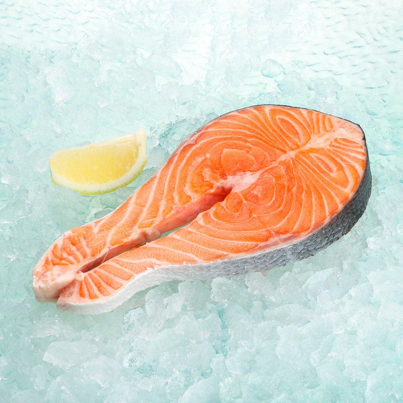 Irish Chilled Organic Salmon Steak  (100g)