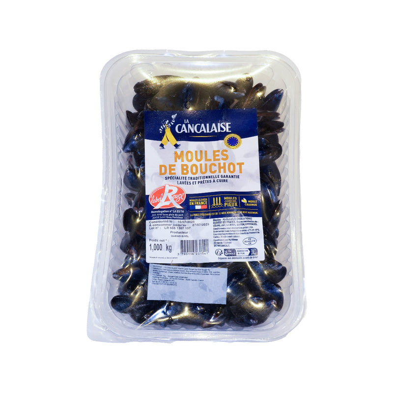 LA CANCALAISE French Label Rouge Live Blue Mussel  (1kg)