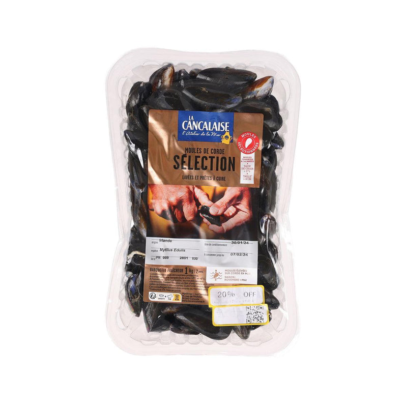 LA CANCALAISE Irish Longline Live Blue Mussels  (1kg)