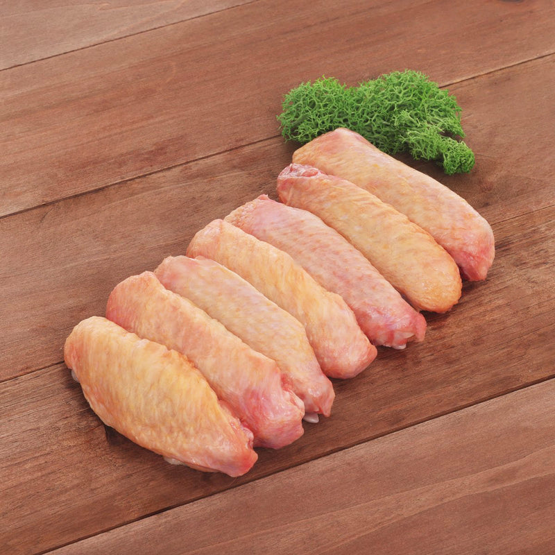 AKIKAWA Japanese Frozen Yamaguchi Free Range Chicken Mid Joint Wing - IQF [No Added Hormone]  (500g)